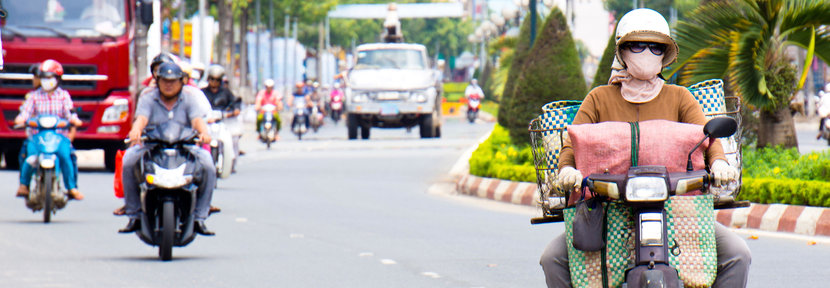 Straße und Verkehr in Vietnam